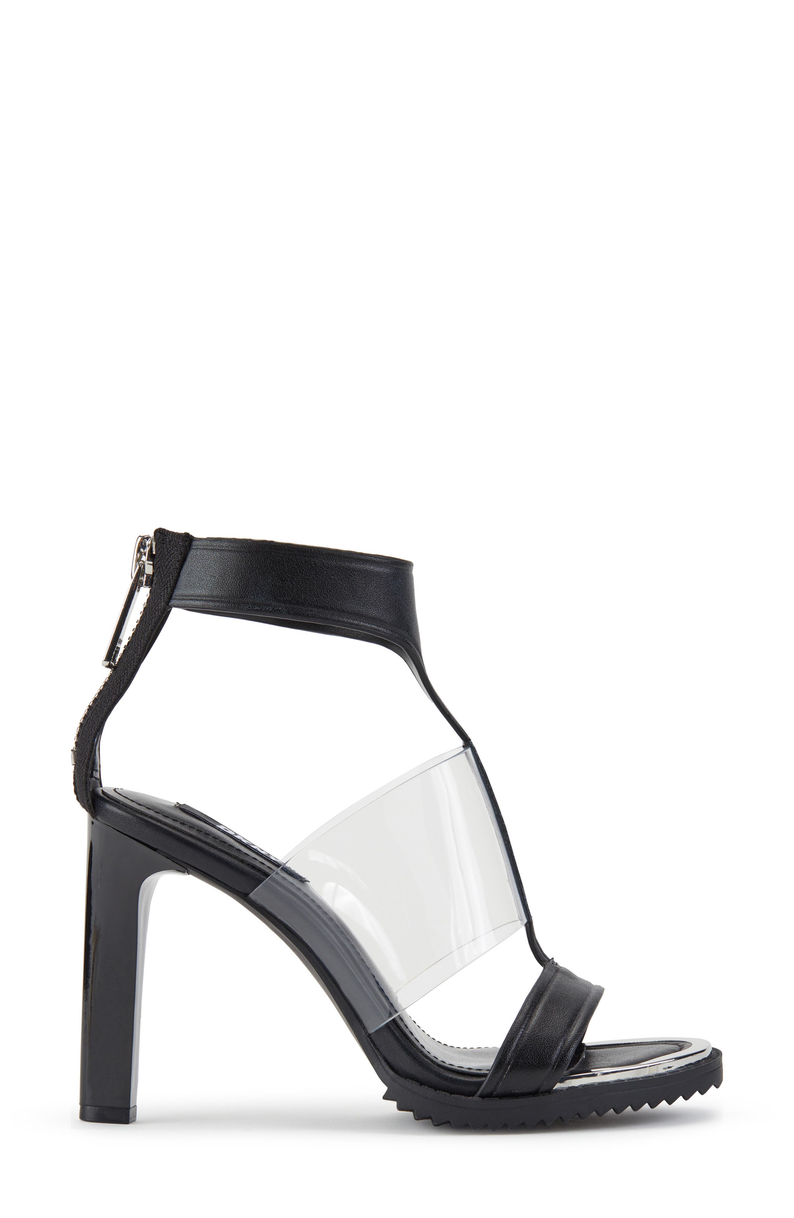 DKNY Braydi Ankle Strap Sandal, Alternate, color, Black
