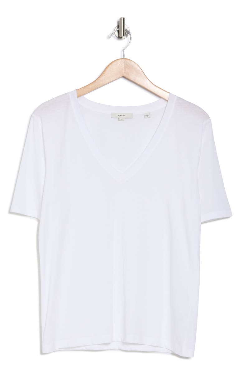 Vince V-Neck Elbow Sleeve T-Shirt, Alternate, color, 