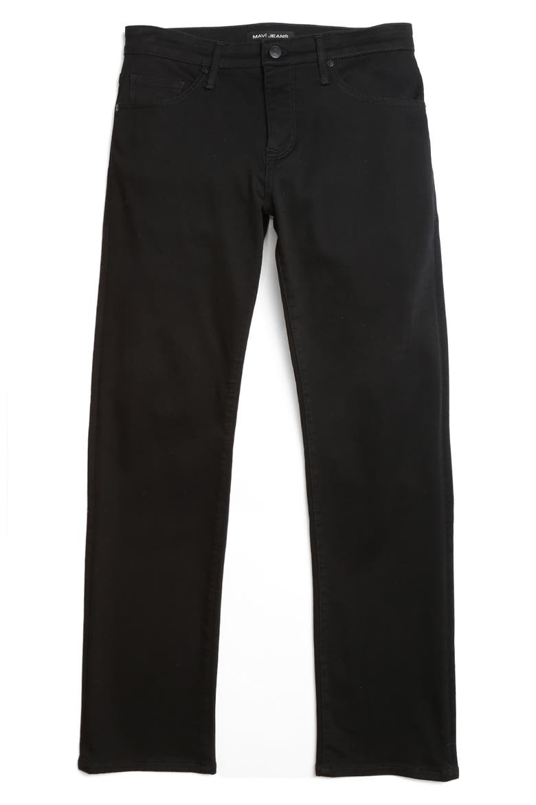 Matt Relaxed Straight Fit Jeans, Alternate, color, UBLE BLACK SUPERMOVE