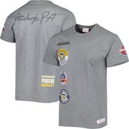 Mitchell & Ness Men's Mitchell & Ness Heather Gray Pittsburgh Penguins City Collection T-Shirt