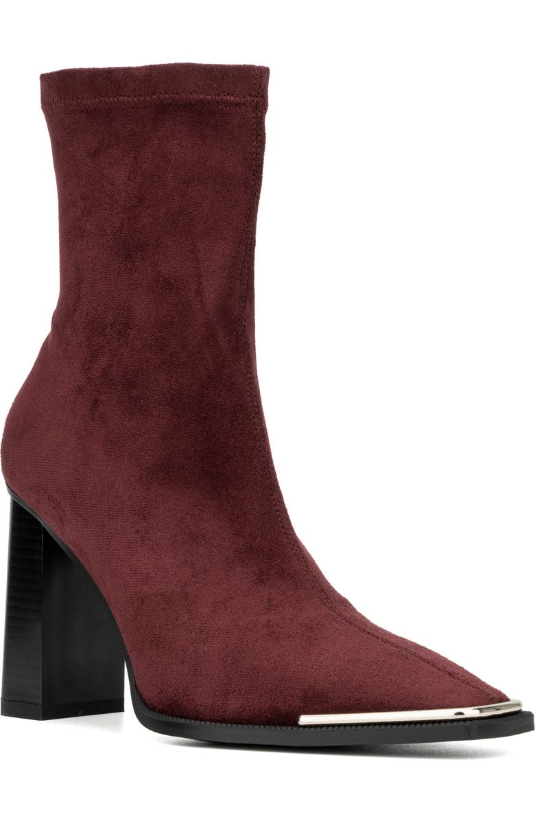 TORGEIS Katya Block Heel Bootie, Main, color, Burgundy