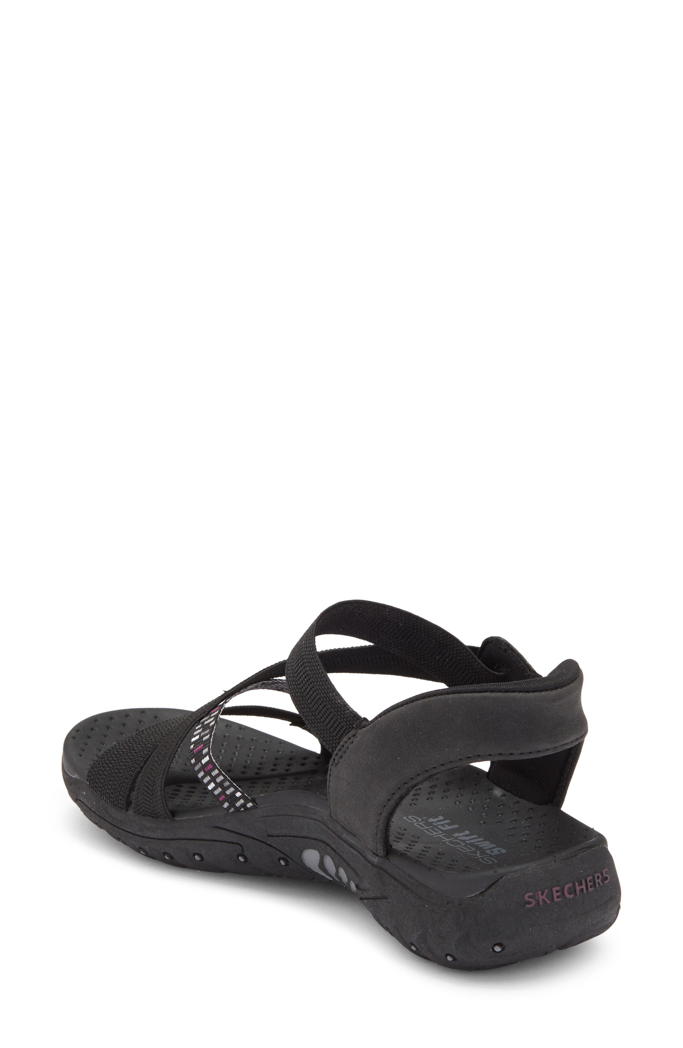 Reggae Swift Fit Sandal, Alternate, color, BLACK