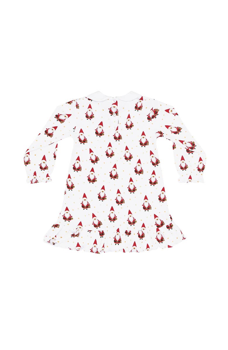 Nellapima Pima Cotton Santa Print Long Sleeve Playtime - Toddler & Little Kid, Alternate, color, Multicolor