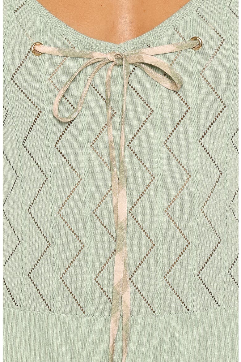 Tucker Pointelle Knit Top, Alternate, color, SAGE GREEN