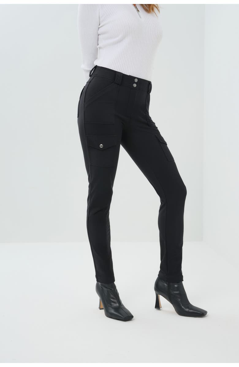 Anatomie Kate Cozy Fleece-Lined Travel Pant, Alternate, color, Black