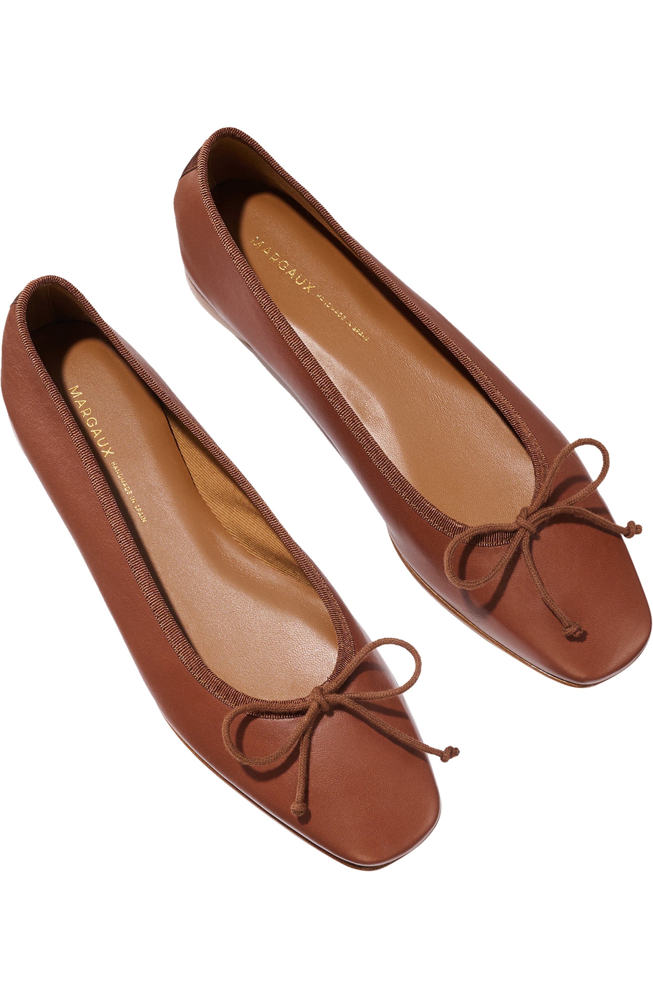 The Fonteyn Flats, Alternate, color, Cognac Nappa