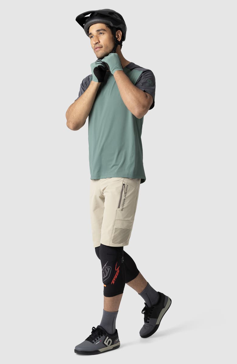 Outdoor Research Freewheel Mountain Bike T-Shirt, Alternate, color, Storm/ Malachite