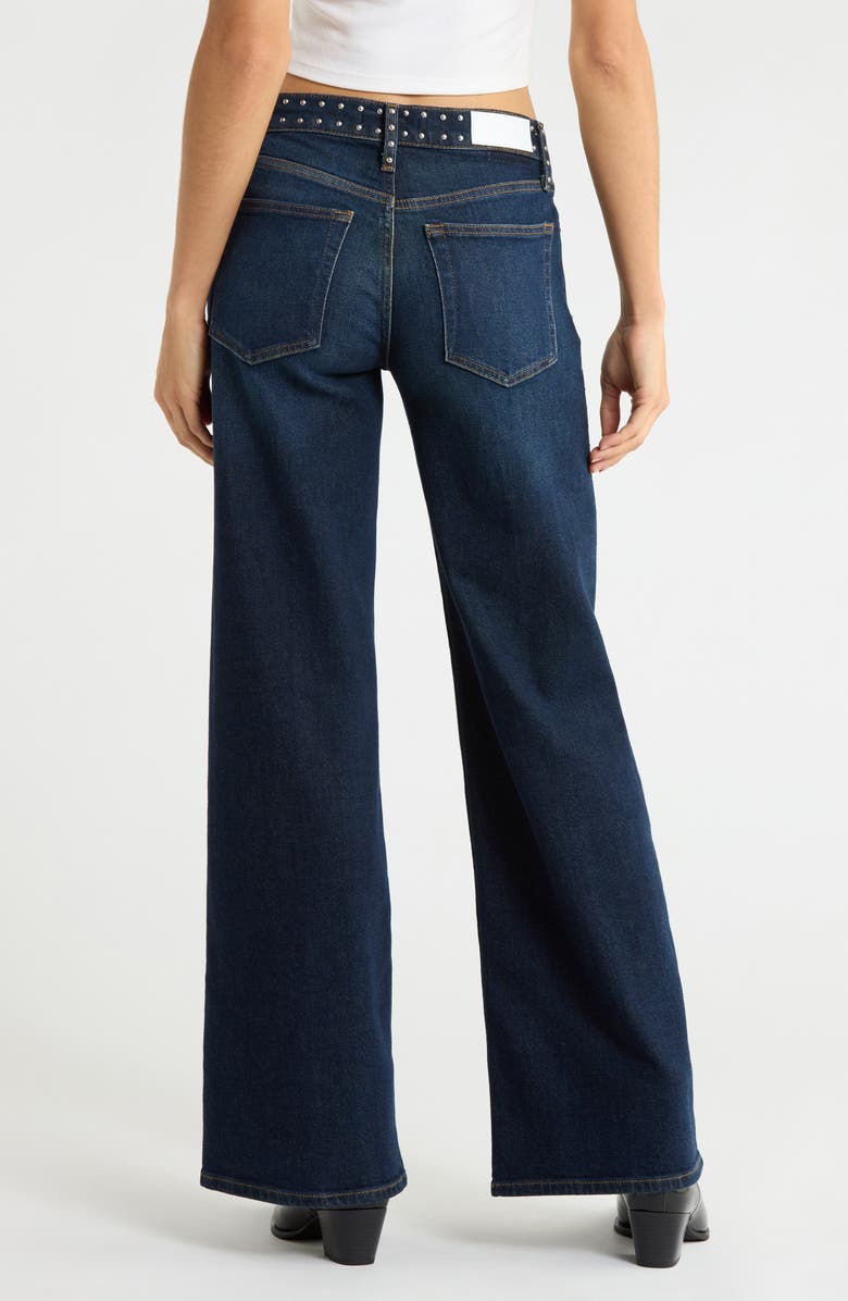 Re/Done Studded Wide Leg Jeans, Alternate, color, Barely Western Stud