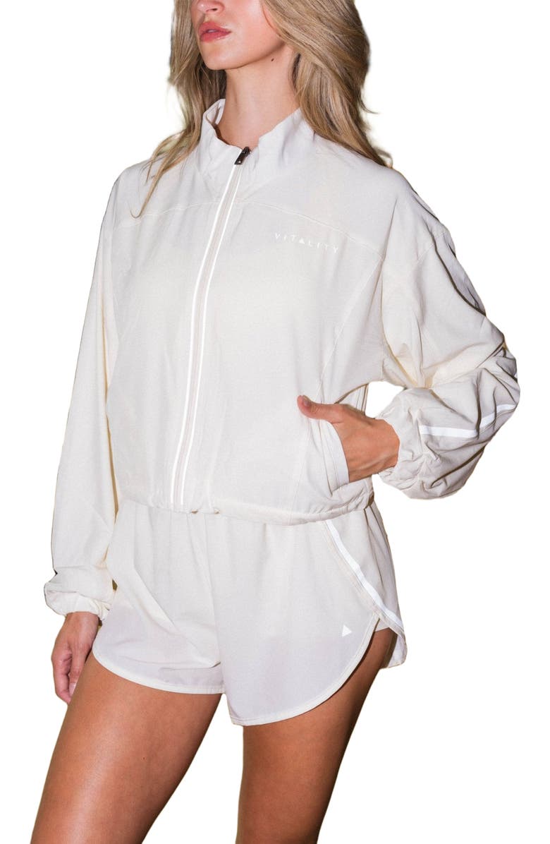 Vitality Breeze Windbreaker, Alternate, color, Oat