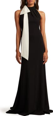 Tadashi Shoji Bow Detail Sleeveless Gown