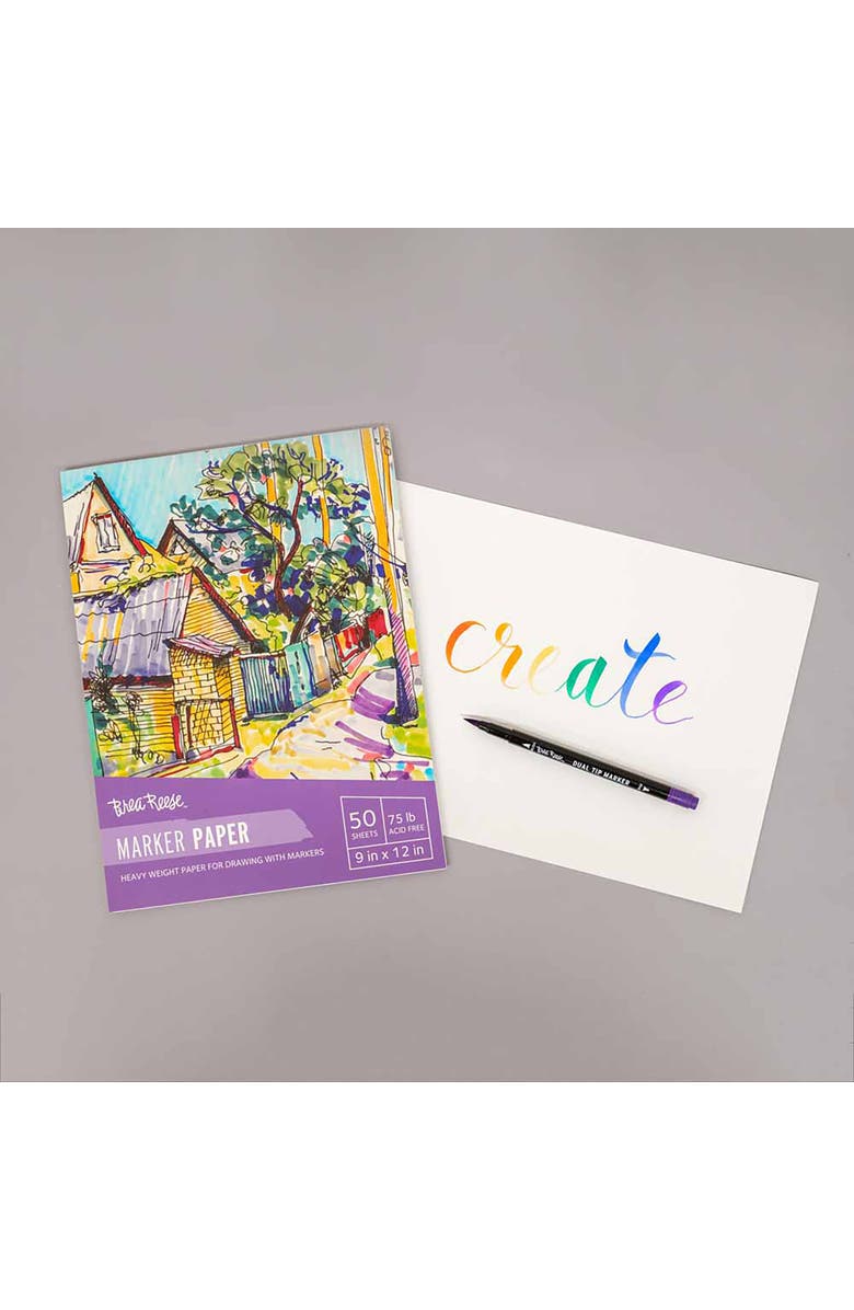 Brea Reese Marker Paper Pad 50 Sheets, Alternate, color, Multicolored