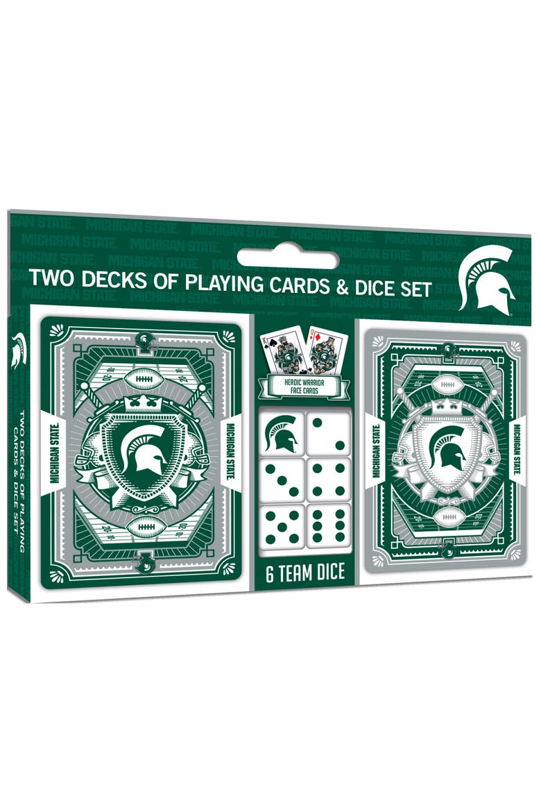 Michigan State Playing Cards & Dice, Main, color, Multicolor