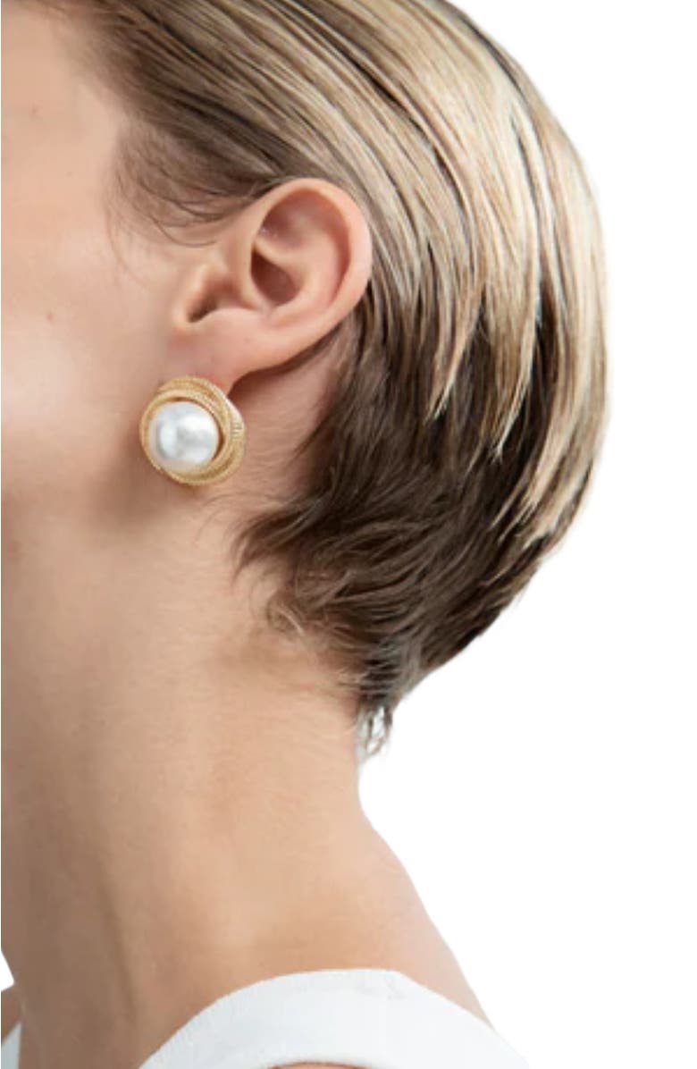 HEAVEN MAYHEM Gigi Earrings, Alternate, color, Gold