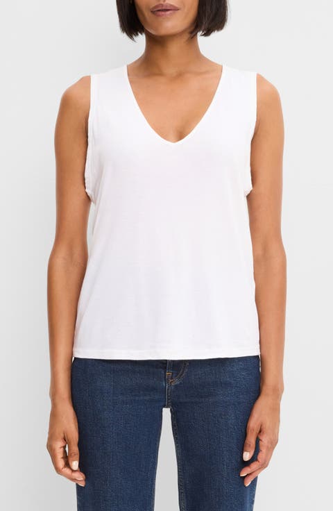 Gia V-Neck Supima Cotton Tank