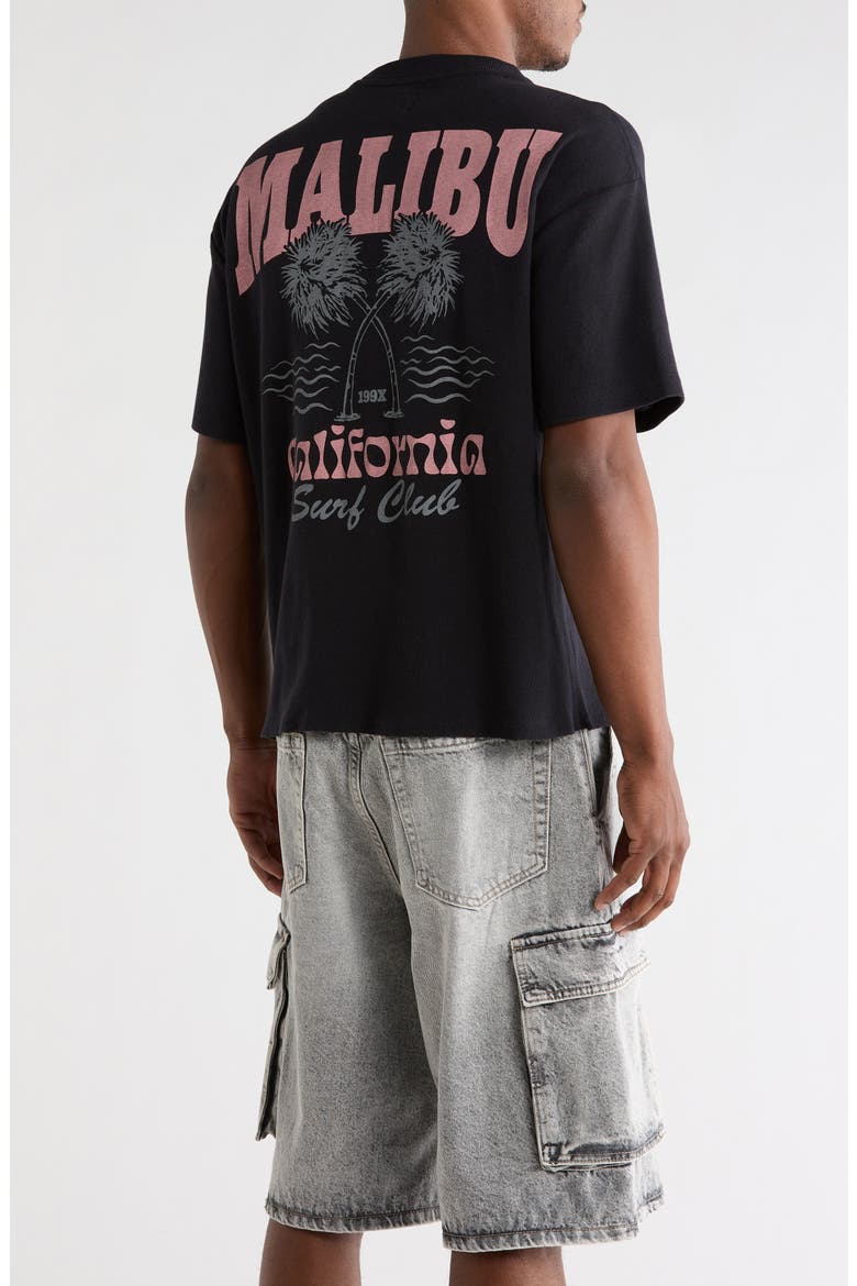 Malibu Graphic Cotton T-Shirt, Alternate, color, BLACK