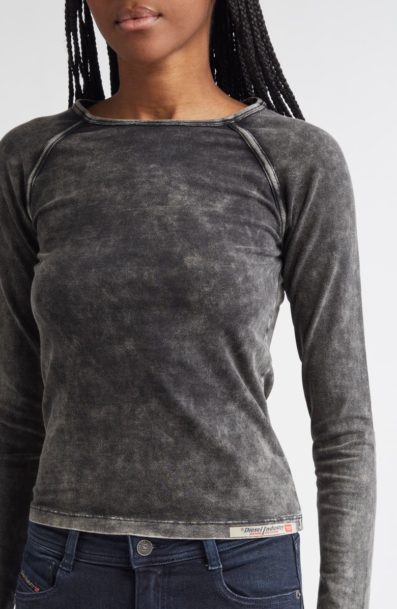 DIESEL<sup>®</sup> Anna Acid Wash Raglan T-Shirt, Alternate, color, 
