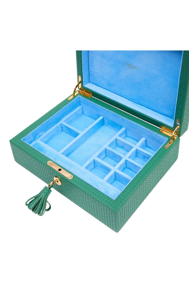 Rapport London Charlotte Jewelry Box, Alternate, color, Green