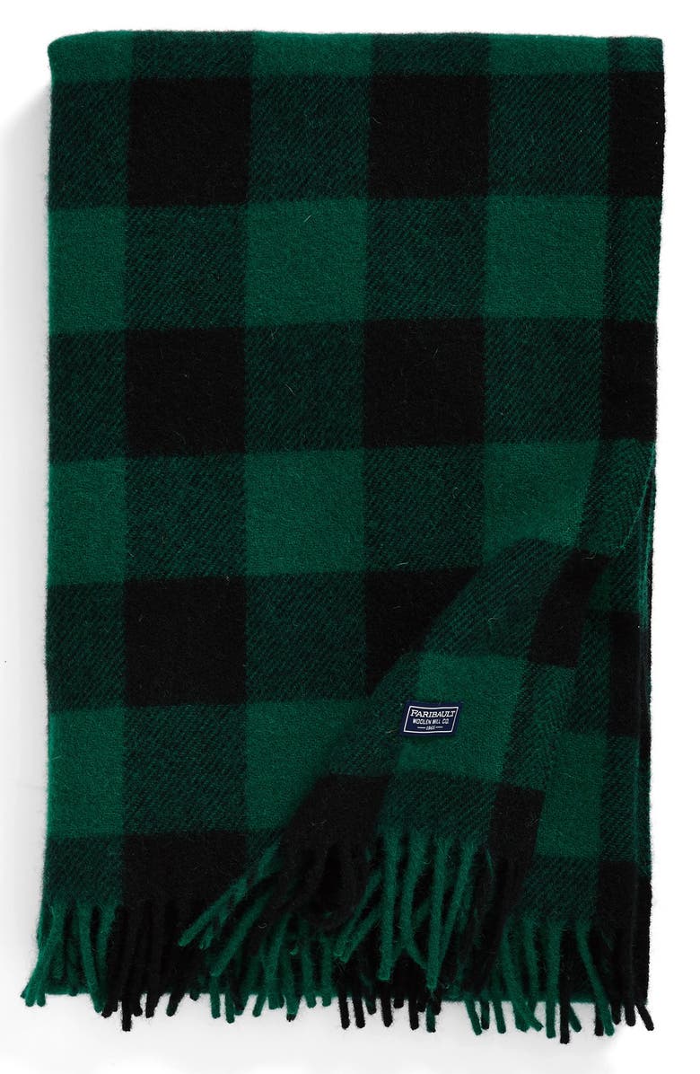 Faribault Woolen Mill 'Buffalo Plaid' Wool Throw Blanket, Main, color, 
