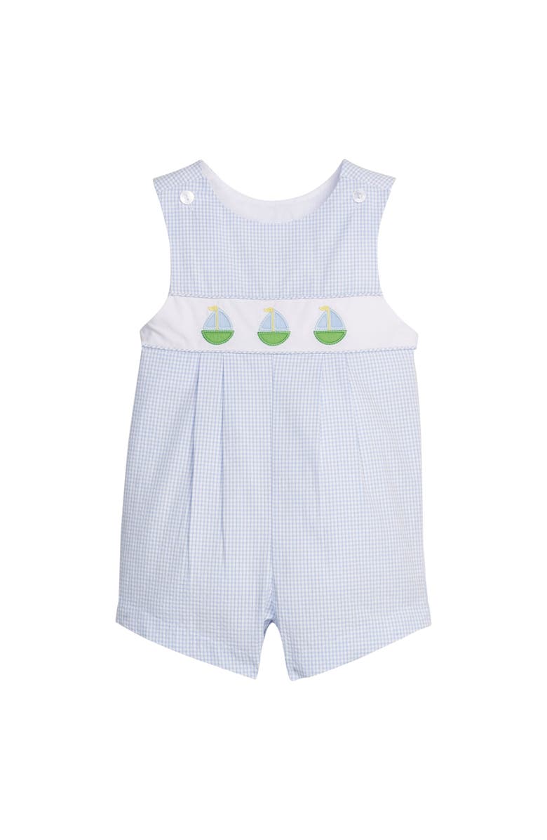 Little English Kids' Applique Vintage Romper, Main, color, Sailboats