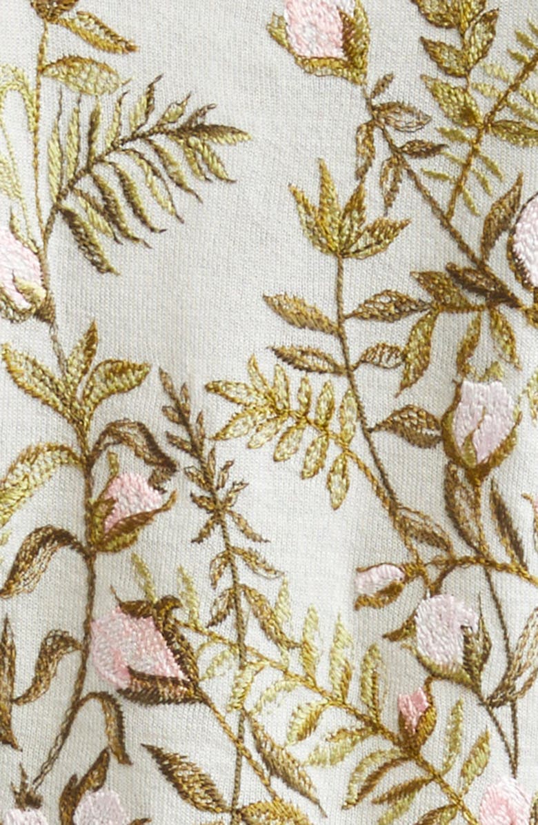 Giambattista Valli Embroidered Cashmere & Silk Sleeveless Sweater, Alternate, color, Ivory