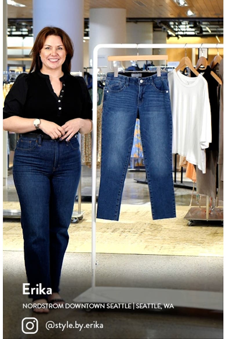 'Ab'Solution Raw Hem Ankle Skinny Jeans video