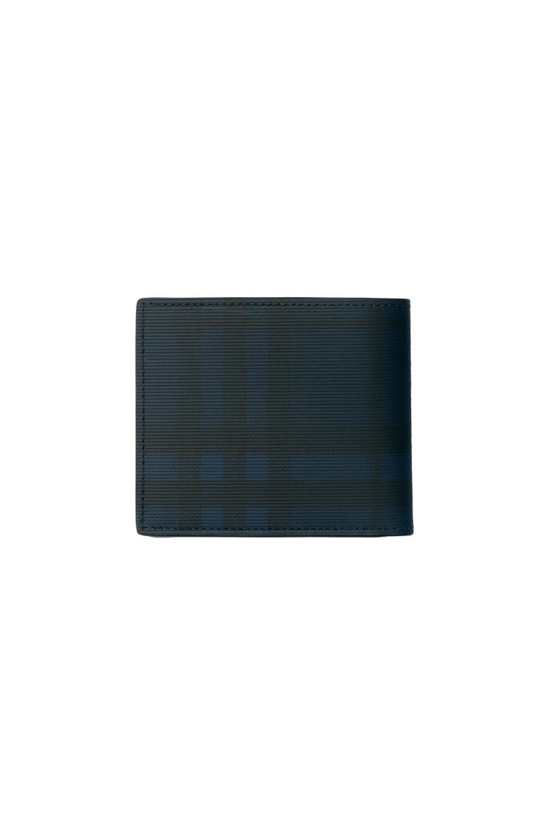 Burberry Check Bifold Wallet, Alternate, color, Navy