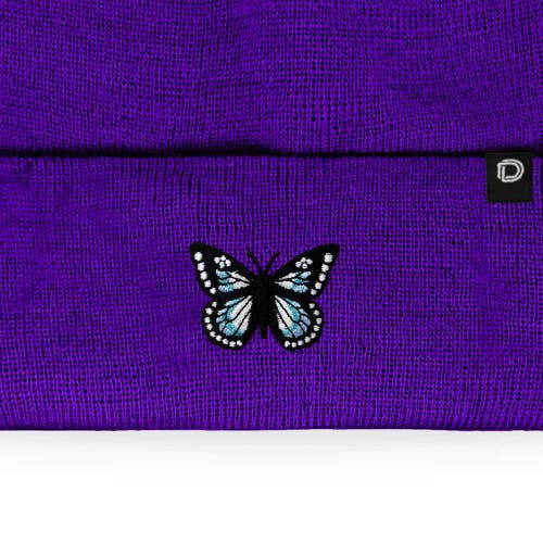 Dalix Butterfly Beanie In Purple
