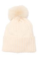 Melrose and Market Faux Fur Pompom Beanie