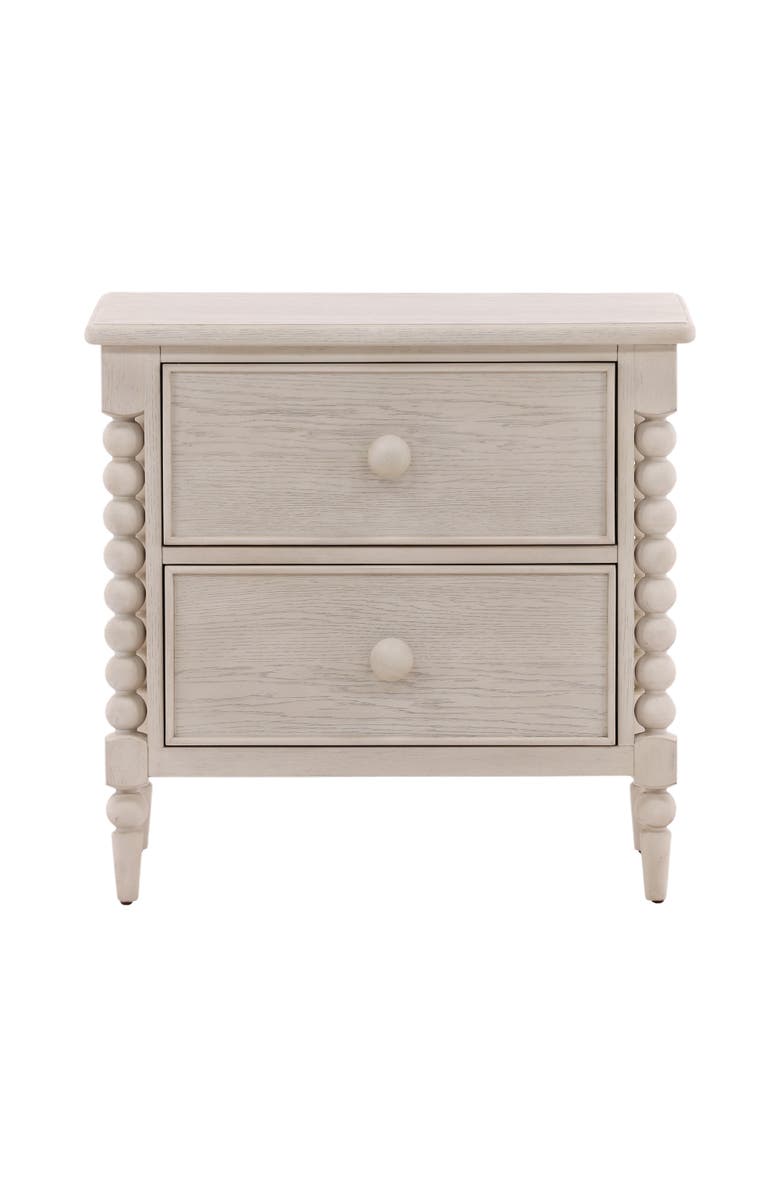 Dovetail Furniture Maribel Two-Drawer Nightstand, Alternate, color, White Wash