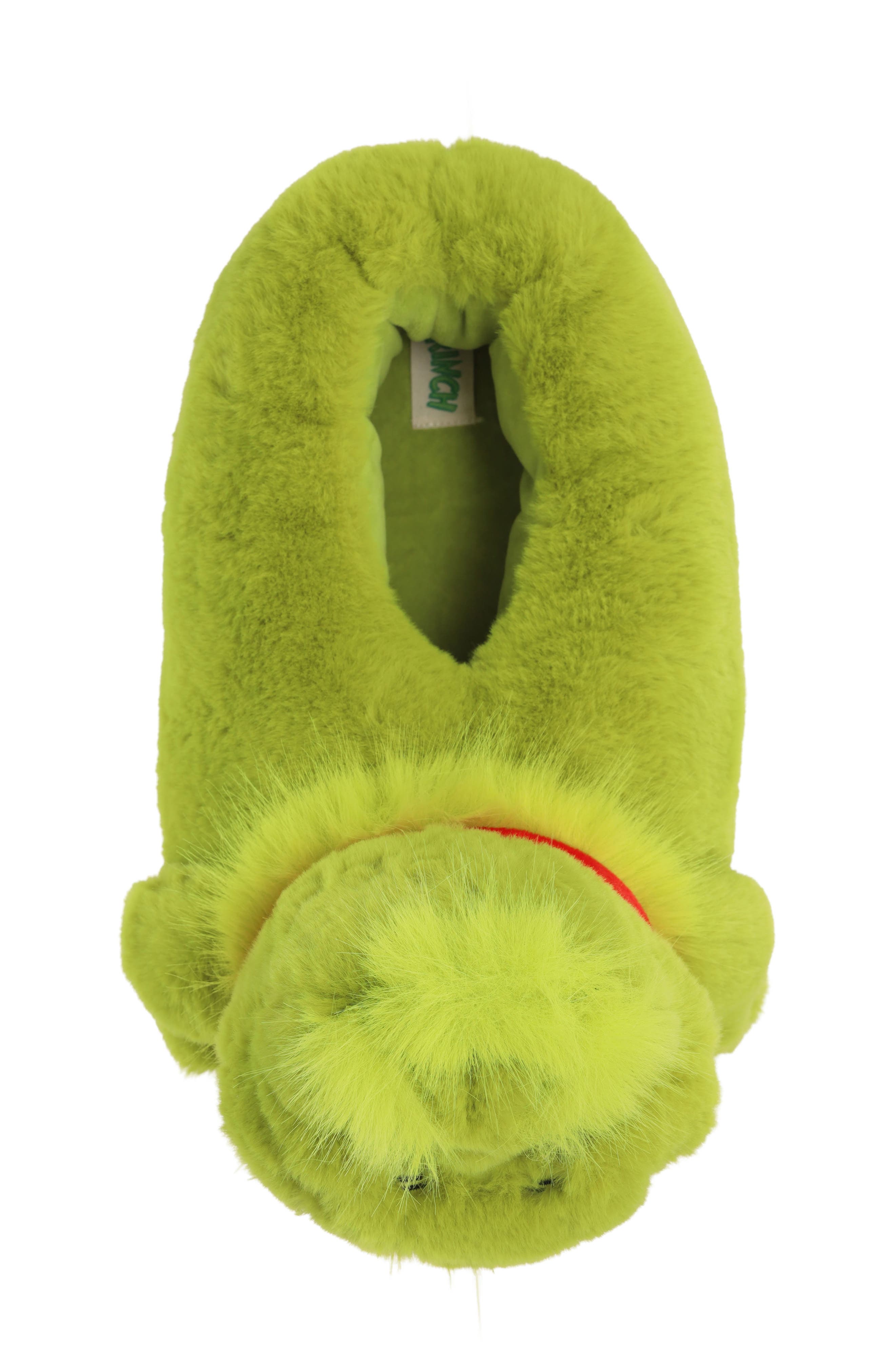 SG Footwear Kids' Grinch Full Body Slipper, Alternate, color, Green