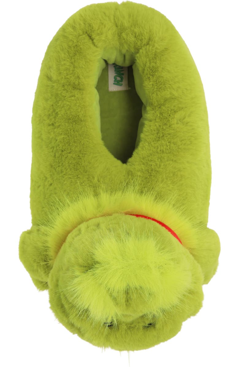 SG Footwear Kids' Grinch Full Body Slipper, Alternate, color, Green