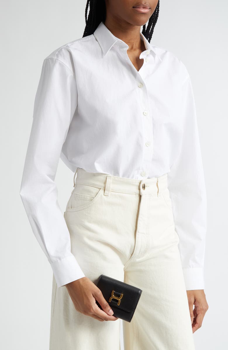 Chloé Marcie Leather Trifold Wallet, Alternate, color,