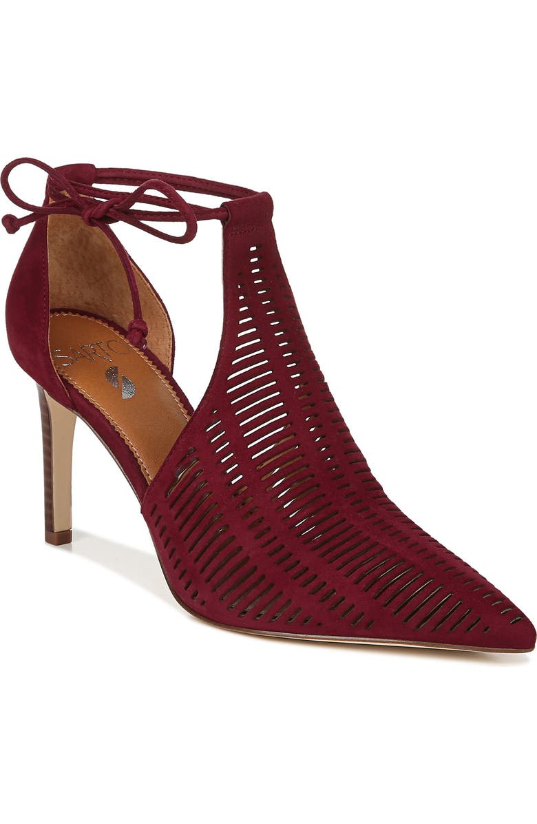SARTO by Franco Sarto Krista Perforated Ankle Wrap Pump, Main, color,