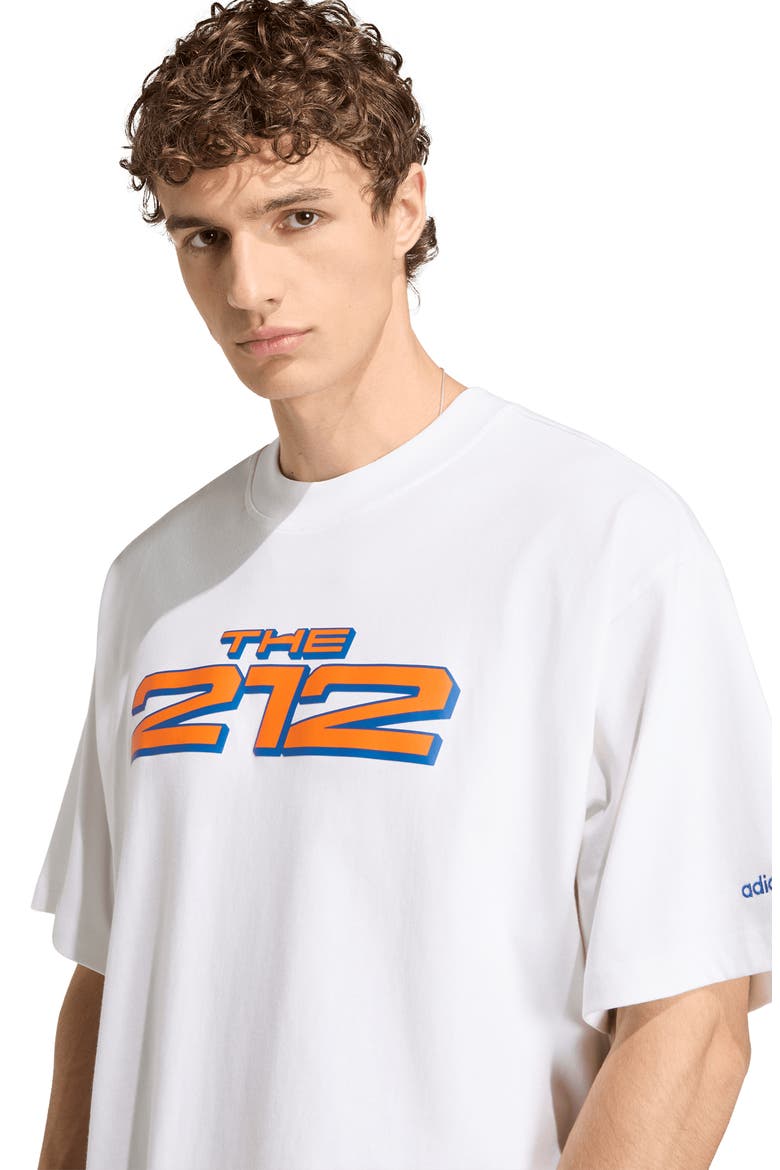 New York City Cotton Graphic T-Shirt, Alternate, color, WHITE/ COLLEGIATE ROYAL