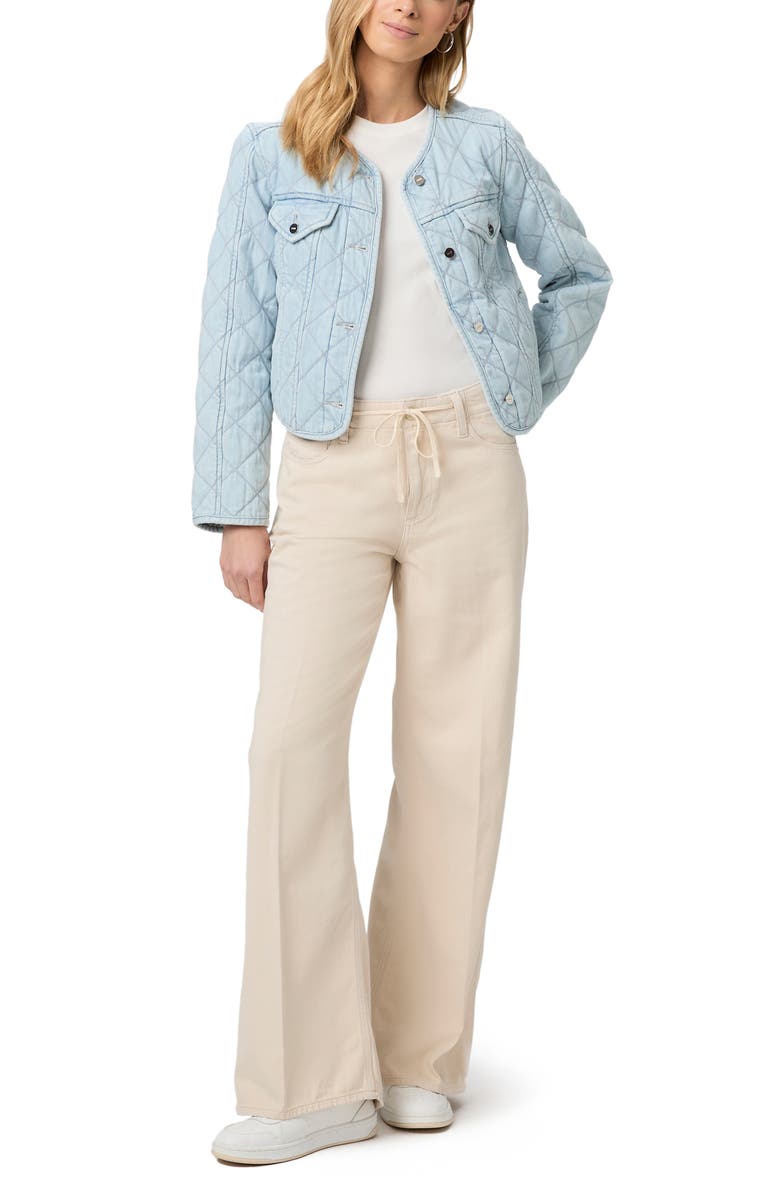 PAIGE Zoey Tie Waist Wide Leg Jeans, Alternate, color, 