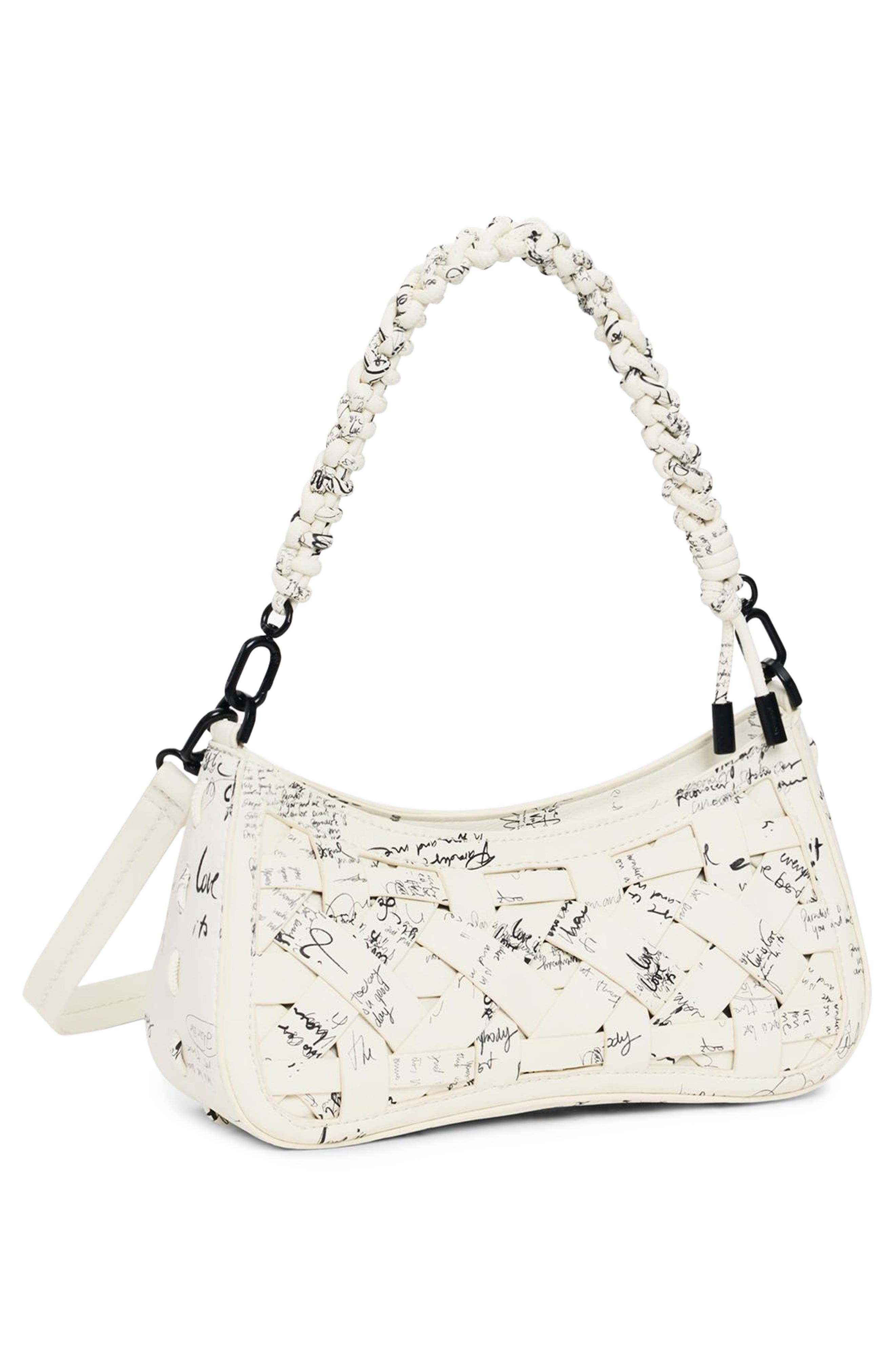 Desigual Crisscross Shoulder Bag, Alternate, color, Medium Beige