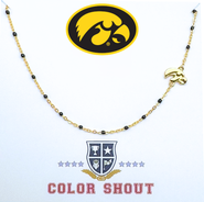 Color Shout University of Iowa Side Necklace