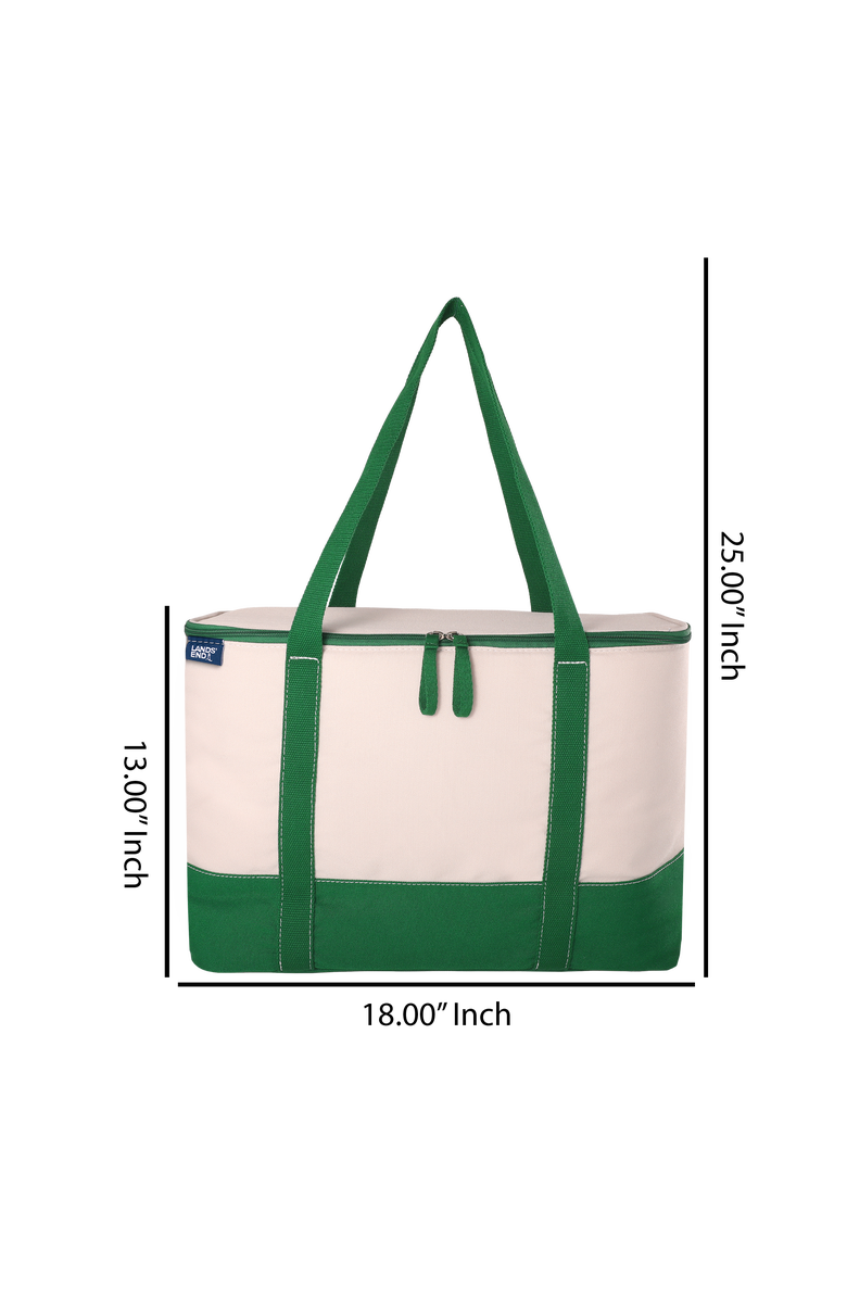 Lands' End Rectangular Large Cooler Bag Insulated 8 Gal, Alternate, color, Kelly Green