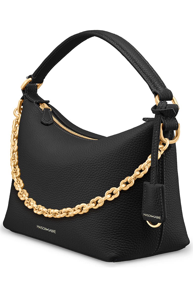 MAISON de SABRÉ The Limited-Edition Soft Hobo, Alternate, color, Black Caviar