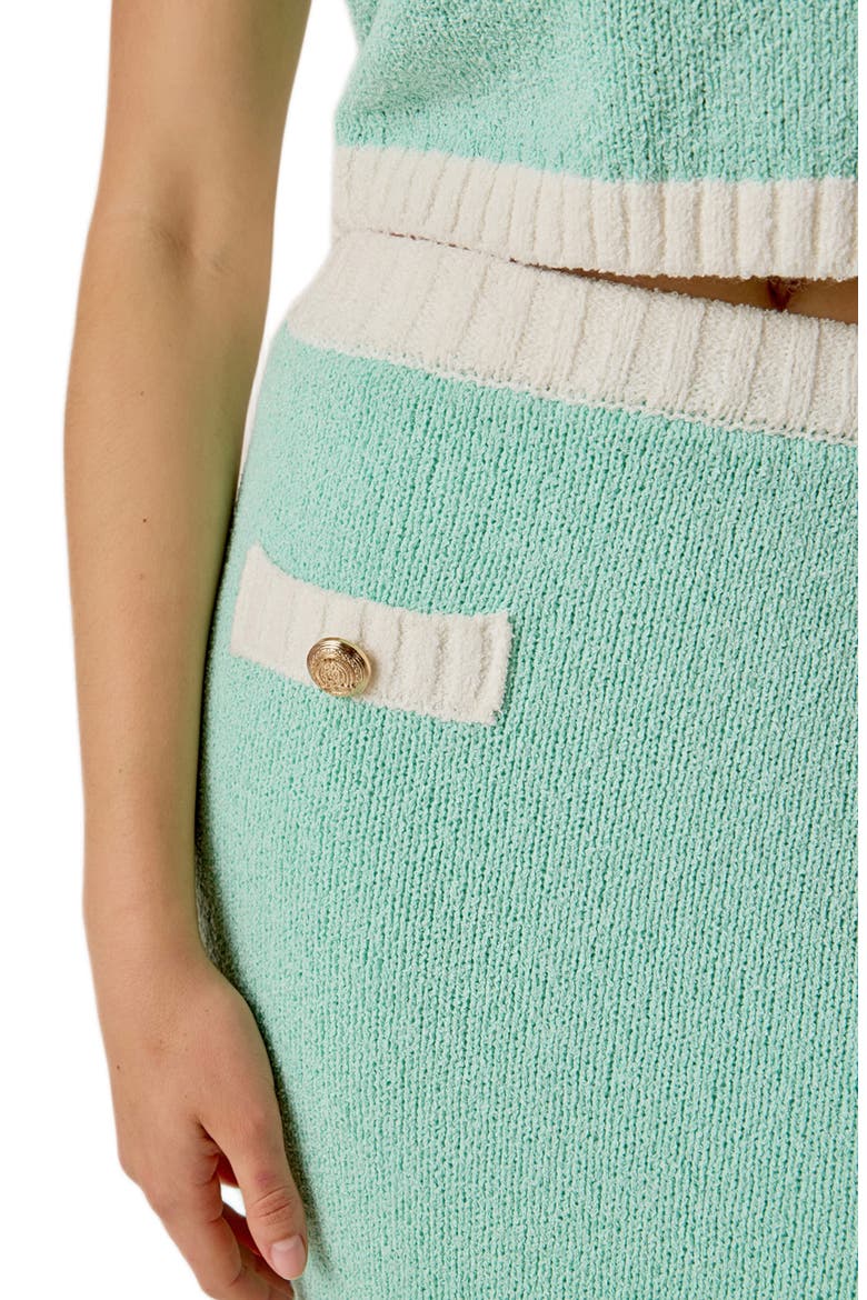 Knit Maxi Skirt, Alternate, color, MINT COMBO