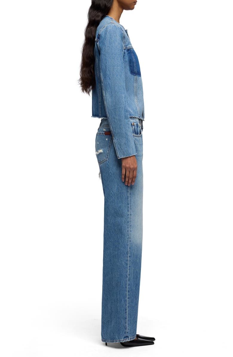 7 For All Mankind Vicky Denim Jacket, Alternate, color, Shadowcrest