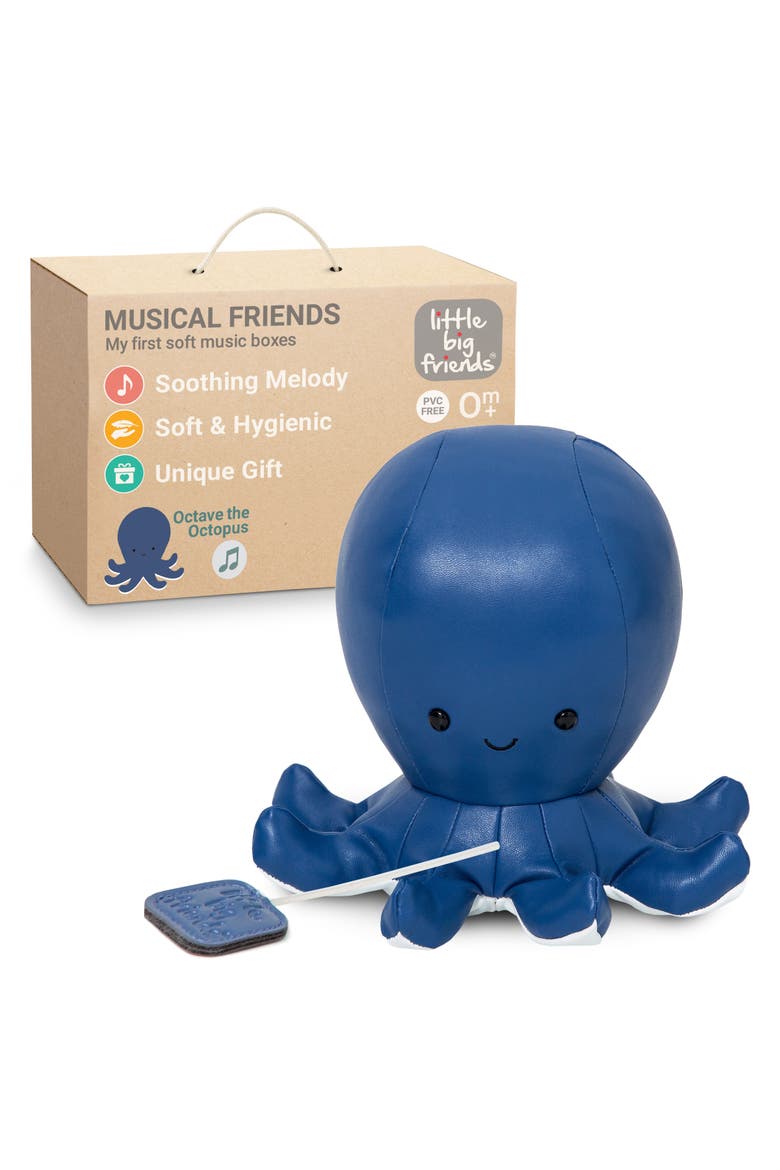 Musical Animals - Octopus, Plush Baby Music Box, Nursery Toy & Décor, Alternate, color, Blue