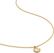 Monica Vinader June Birthstone Moonstone Pendant Necklace