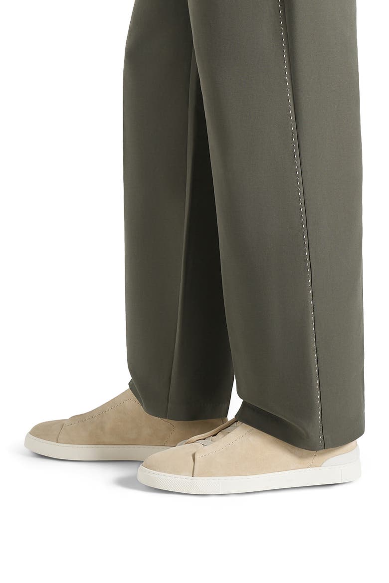 Henri Foldover Trousers, Alternate, color, Olive