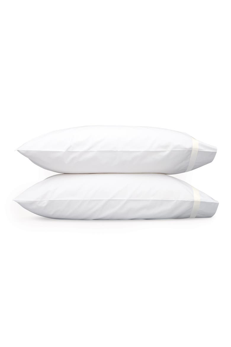 Lowell 600 Thread Count Set of 2 Pillowcases, Main, color, IVORY