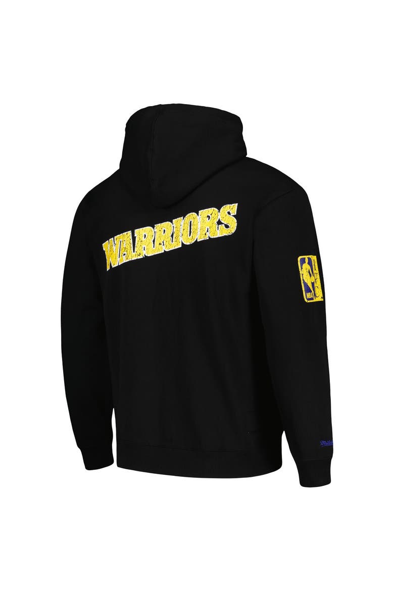 Men's Mitchell & Ness Black Golden State Warriors Hardwood Classics OG 2.0 Pullover Hoodie, Alternate, color, Black