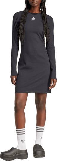 ★adidas★アディダス W ESSENTIAL RIB L.SLEEVE DRESS★追跡可 adidas Originals Essentials Long Sleeve Rib Dress | Nordstrom