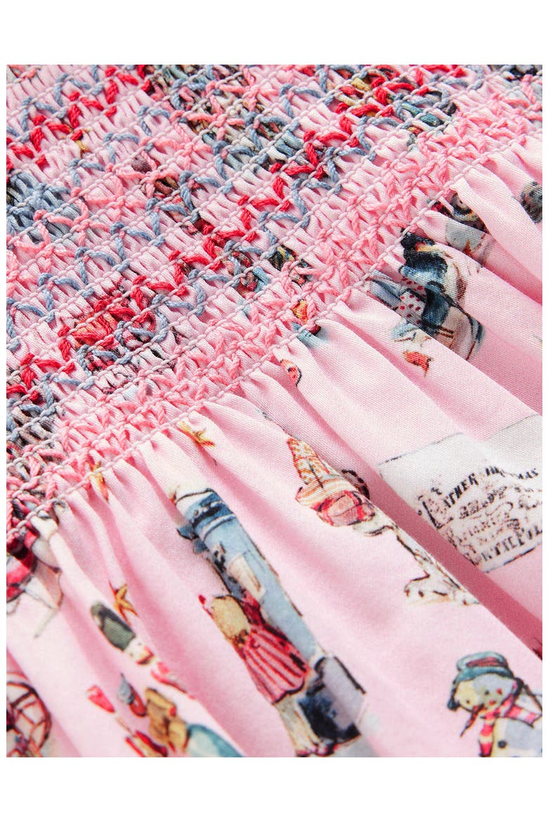 Kids' Pretty Smocked Dress, Alternate, color, PINK POLAR POST