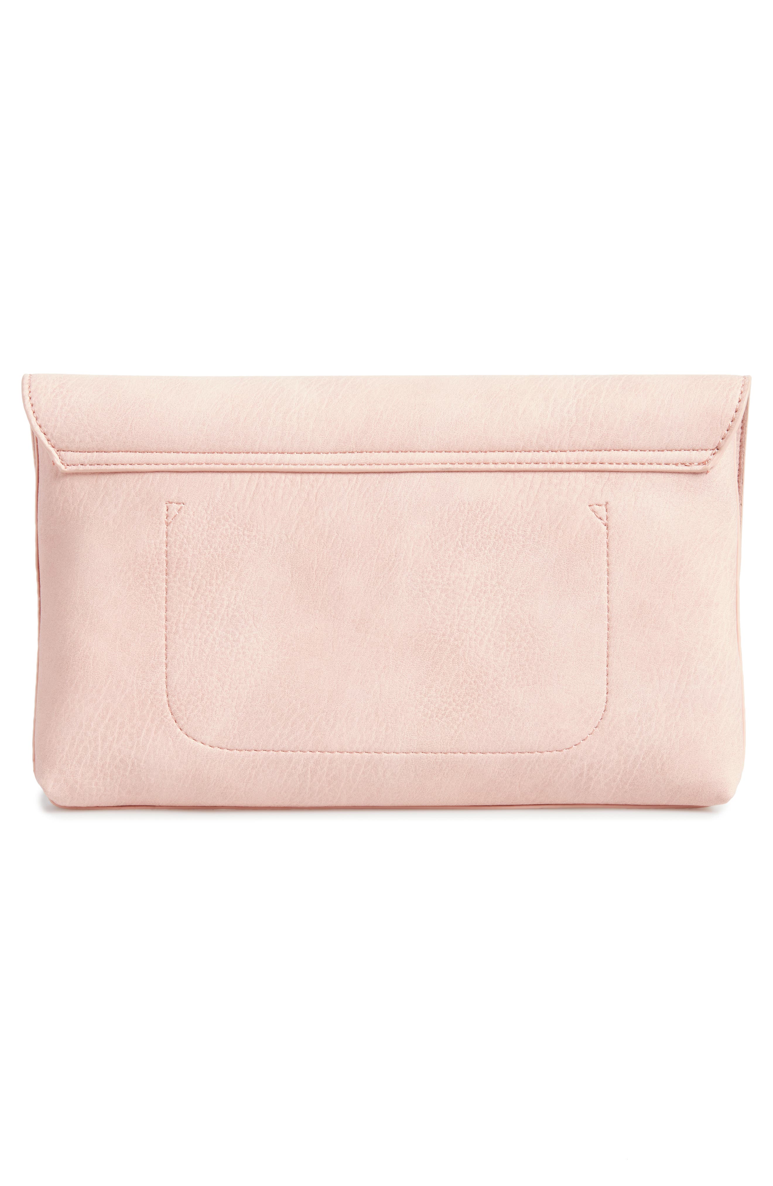 BP. Faux Leather Circle Clutch, Alternate, color, 