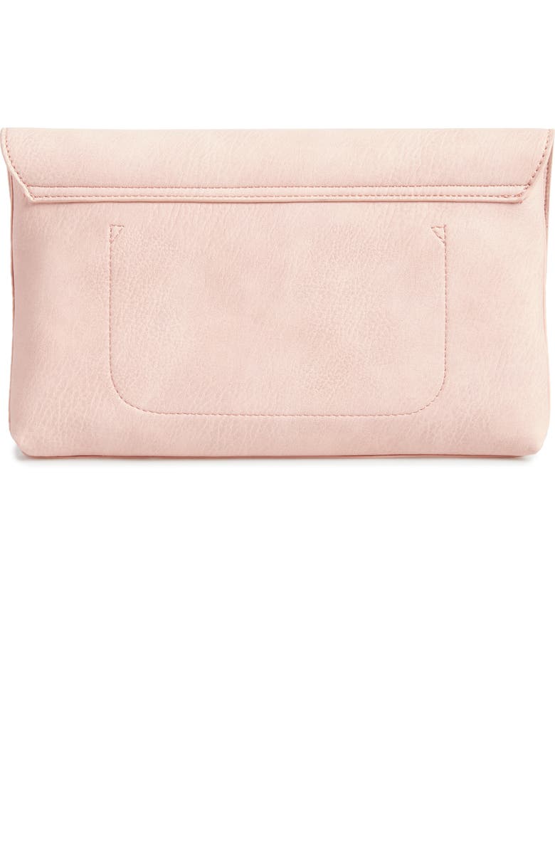 BP. Faux Leather Circle Clutch, Alternate, color,